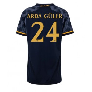 Real Madrid Arda Guler #24 Bortatröja Kvinnor 2023-24 Kortärmad